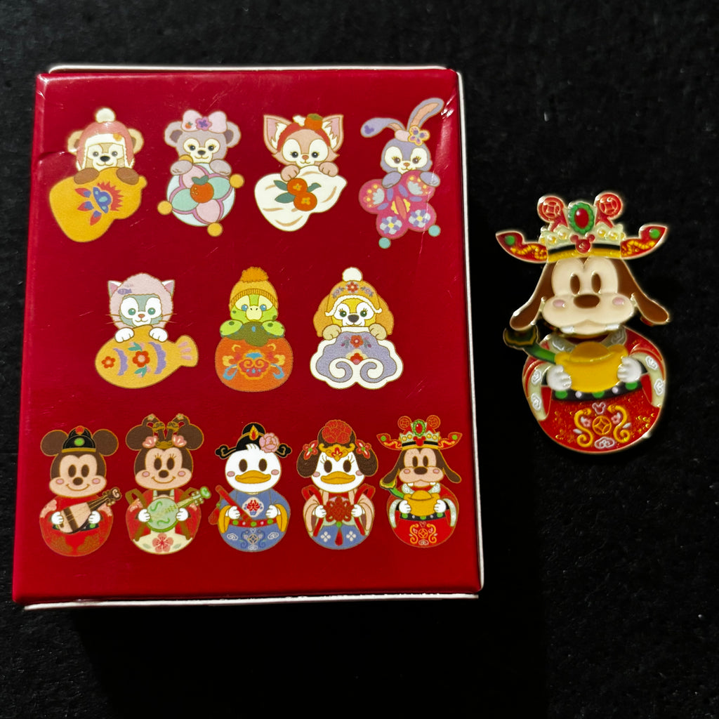 SHDL – 2025 Chinese New Year Mickey & Duffy and Friends Mystery Pin Blind Box | 1 Random Pin