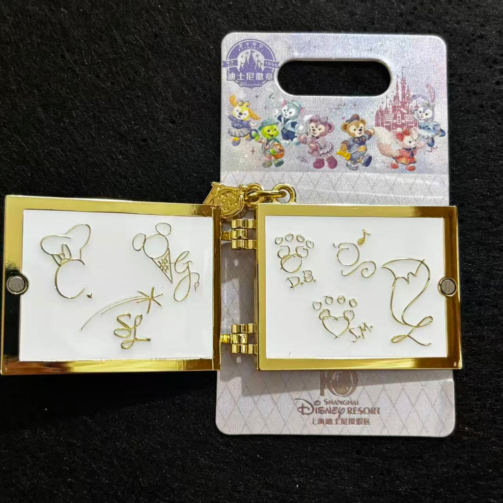 SHDL - Duffy and Friends 10th Anniversary Autograph Book Hinged Pin LR