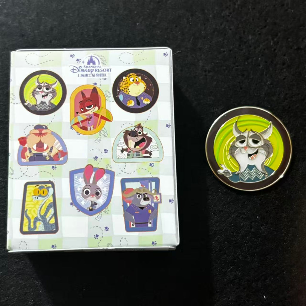 SHDL - Shanghai Zootopia 2 Mystery Pin Badge Blind Box