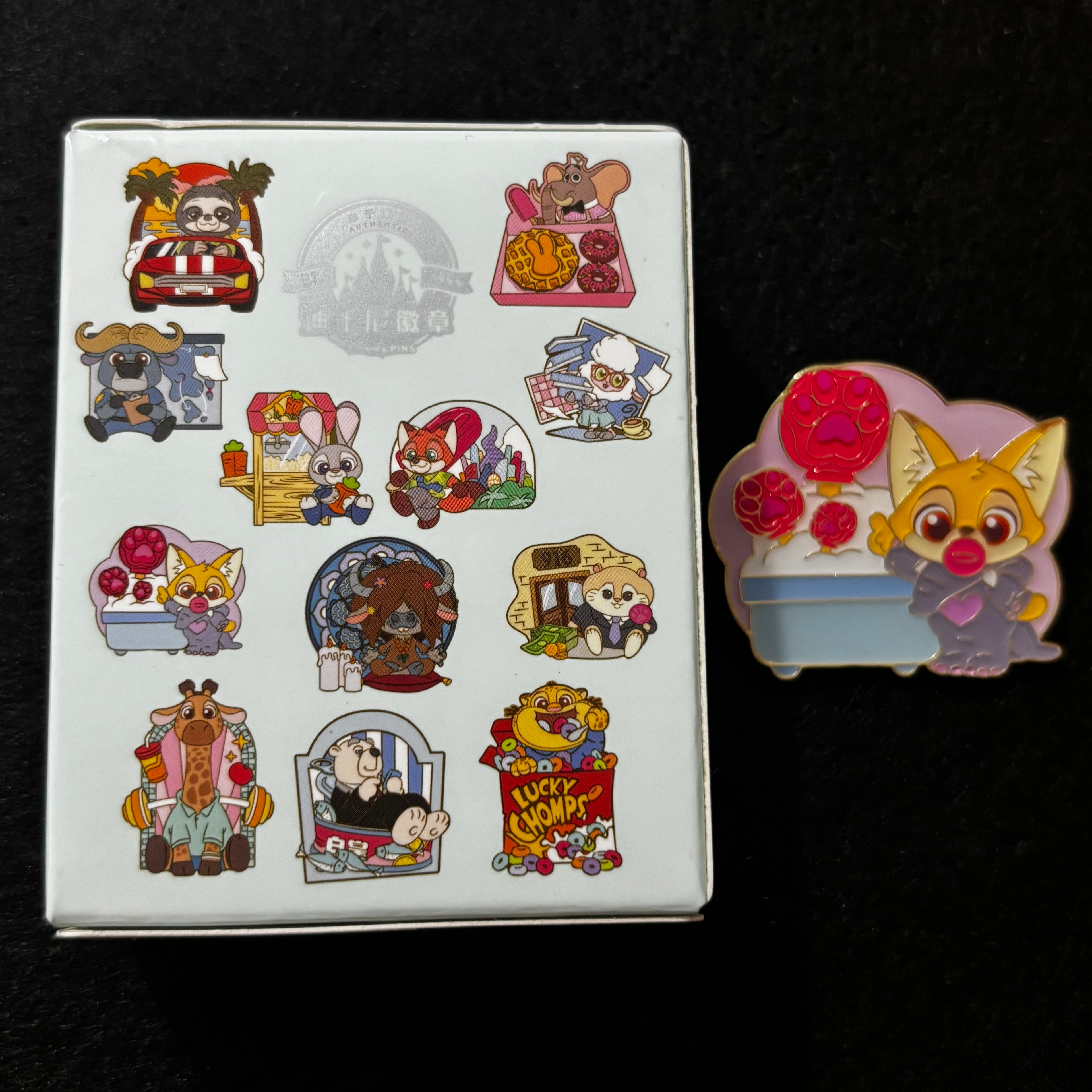 SHDL – Zootopia Character Moments Mystery Pin Blind Box | 2025 Shanghai | 1 Random Pin