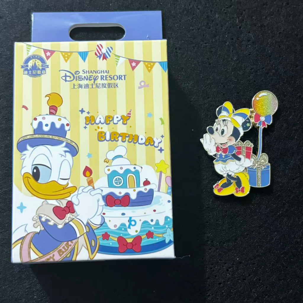 SHDL - Donald Duck Birthday Mystery Pin Blind Box | Mickey & Friends Birthday Party Collection